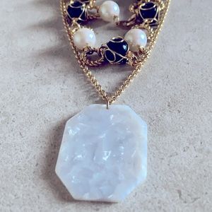 NWT Trendy gold color necklaces